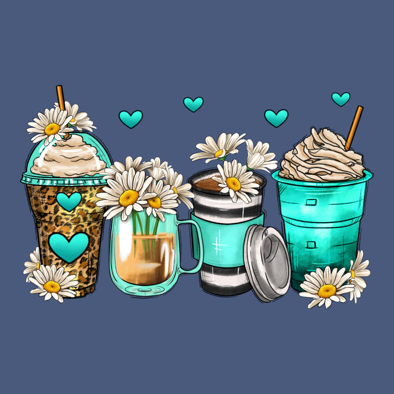Daisy Coffee Cups Vintage Hoodie by Zillion Design Studio | Teevron