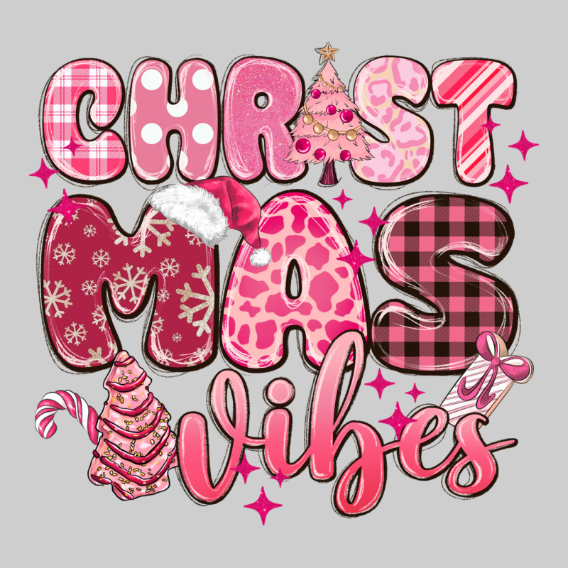 Christmas Vibes Pink Premium Sweatshirt by MaliasSmallBusiness | Teevron