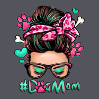 Dog Mom Messy Bun Vintage Hoodie | Teevron