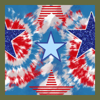 Patriotic Tie Dye Stars Long Sleeve Tee | Teevron