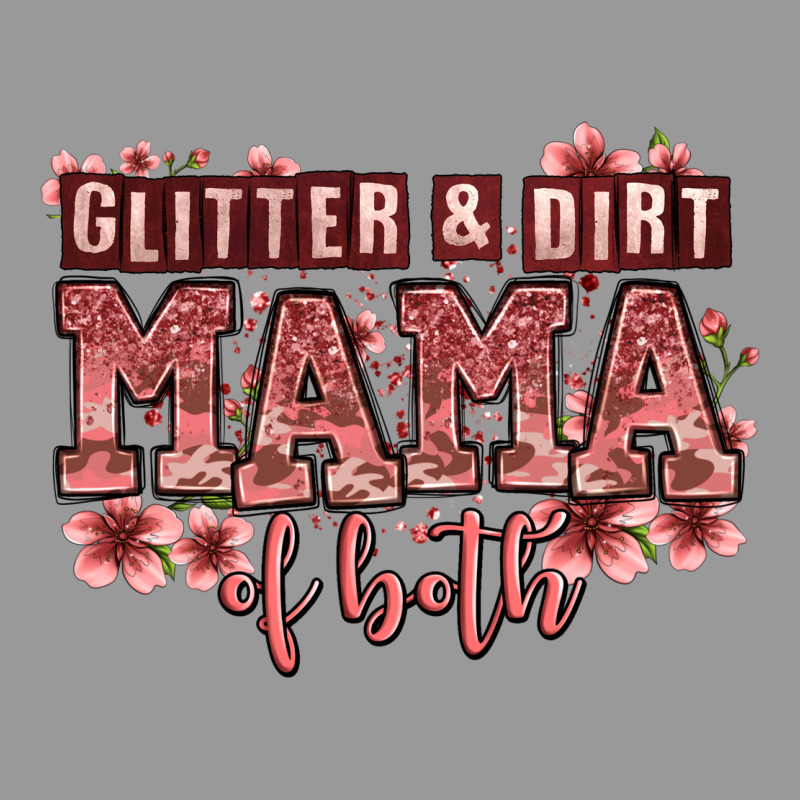 Glitter And Dirt Mama Of Both Girls Vintage Hoodie by Zillion Design Studio | Teevron
