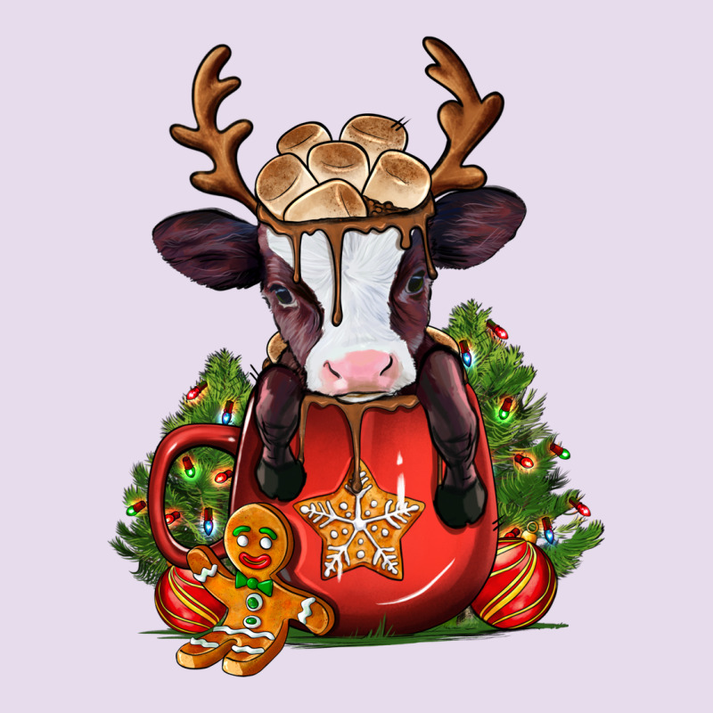 Christmas Baby Cow Hot Cocoa Premium Hoodie by Jasminsmagicworld | Teevron