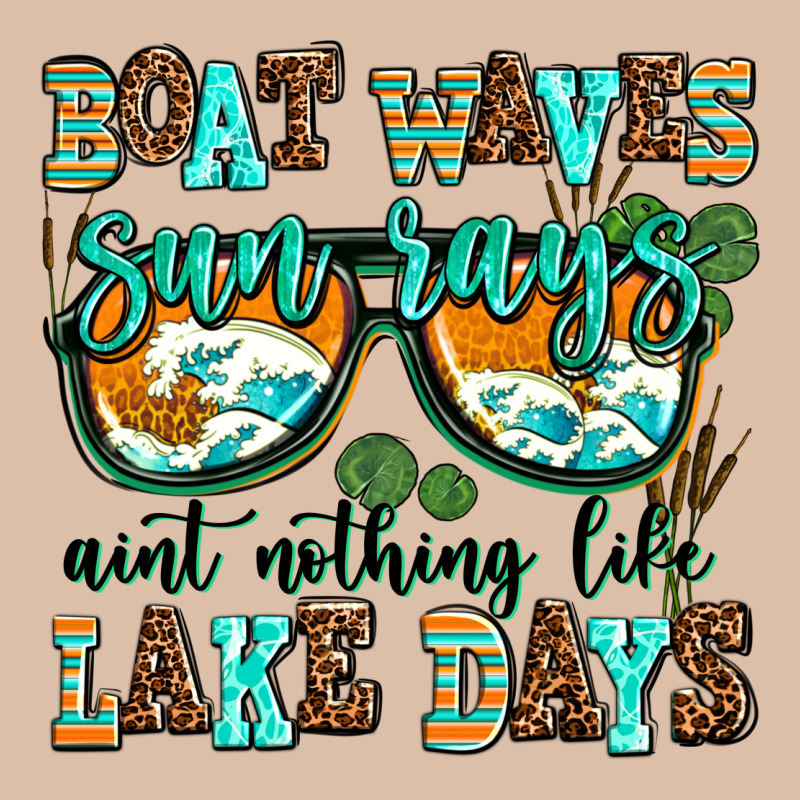 Boat Waves Sun Rays Aint Nothing Like Lake Days Urban Heavy Tee by AdoDesignShop | Teevron
