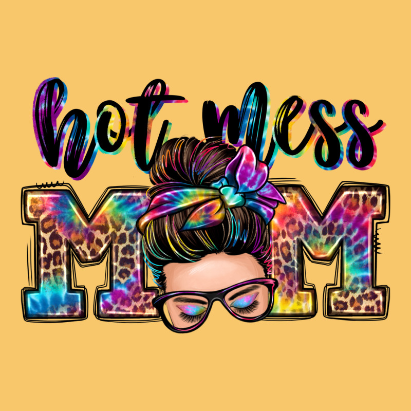 Hot Mess Mom Messy Bun Vintage Hoodie by Zillion Design Studio | Teevron
