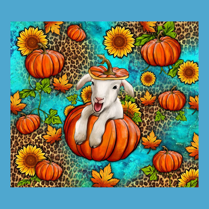 Fall Pumpkin Lamb Premium Hoodie by Jasminsmagicworld | Teevron