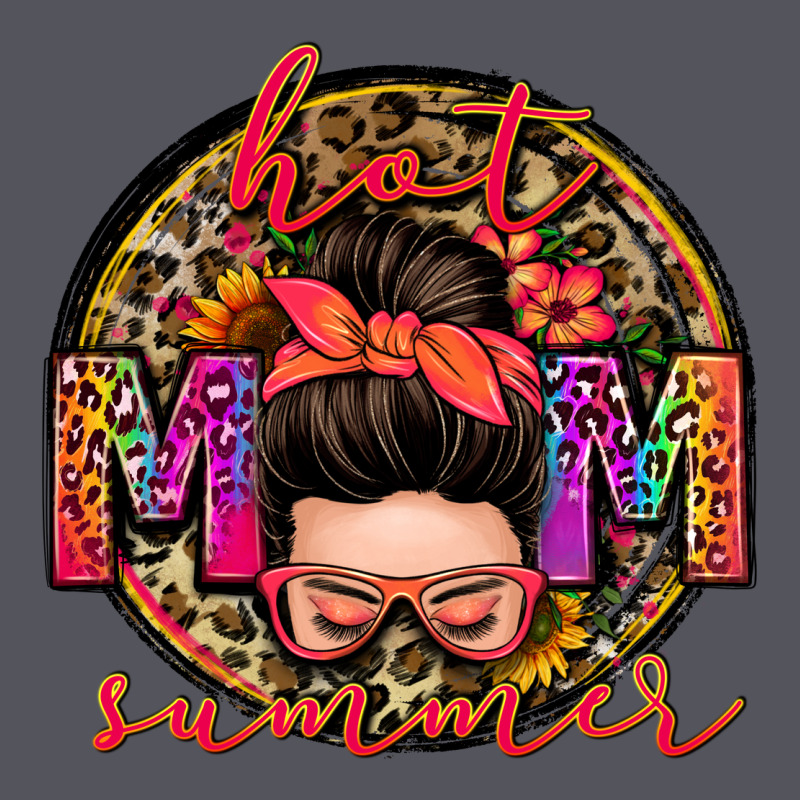 Hot Mom Summer Messy Bun Vintage Hoodie by Zillion Design Studio | Teevron