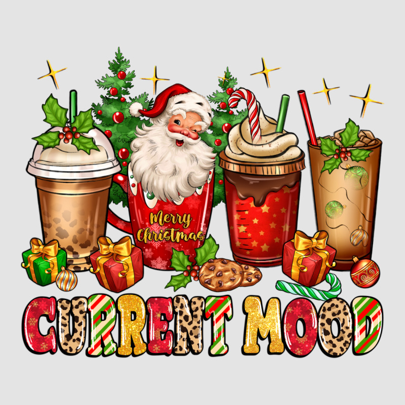 Christmas Santa Coffee Cups Current Mood Premium Sweatshirt by MaliasSmallBusiness | Teevron
