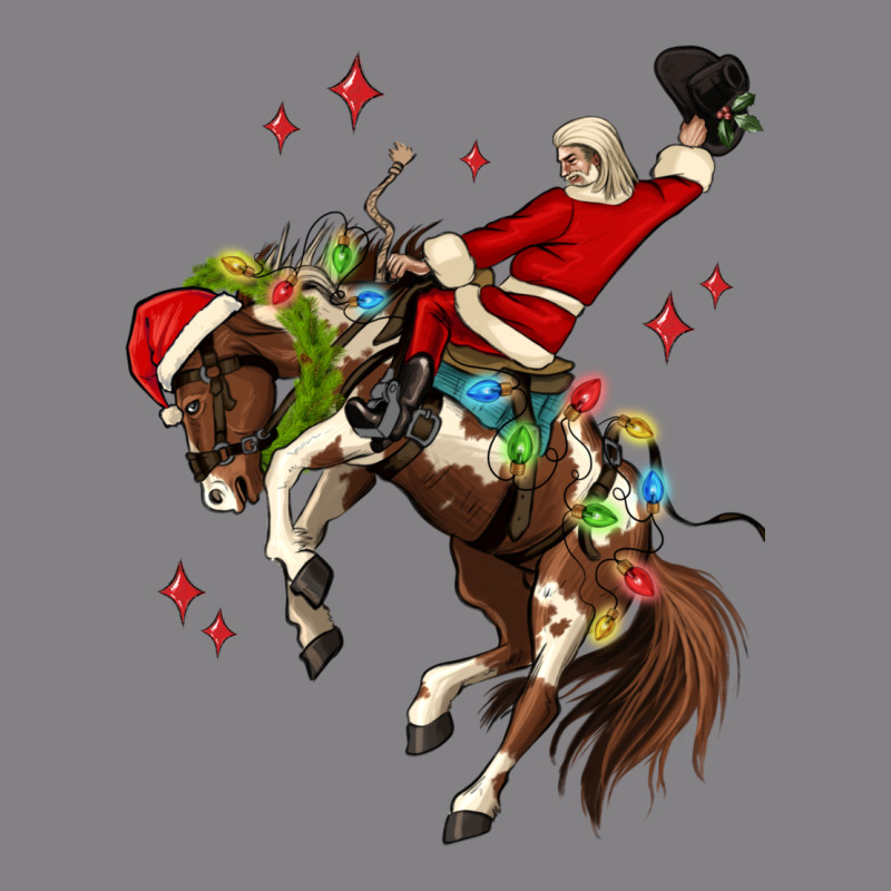 Christmas Cowboy Santa Heavyweight Hoodie by MaliasSmallBusiness | Teevron