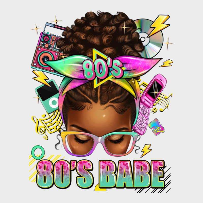 80's Babe Afro Messy Bun Urban Hoodie by texasbilliewilder | Teevron