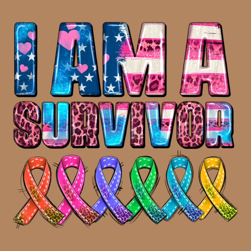 I Am A Survivor With All Cancer Ribbons Long Sleeve Tee by AdoDesignShop | Teevron