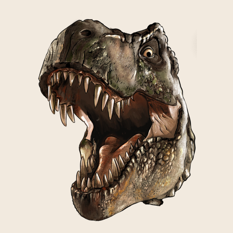 Tyrannosaurus T Rex Face Zipper Hoodie by LillyAllenDesigns | Teevron