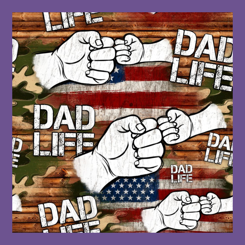 Dad Life Fist Bump Seamless Pattern Vintage Tee by HRA Design Shop | Teevron