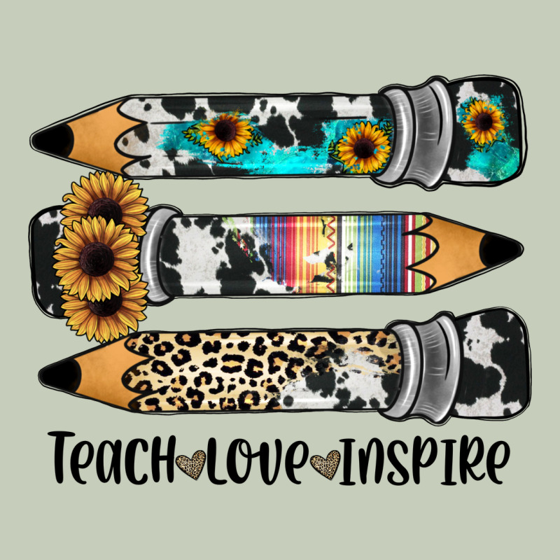 Western Pencils Teach Love Inspire Long Sleeve Tee by JahusDesignShop | Teevron