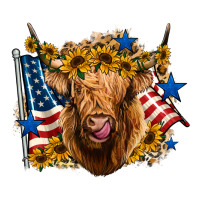4th of july shaggy cow leopard background | Teevron