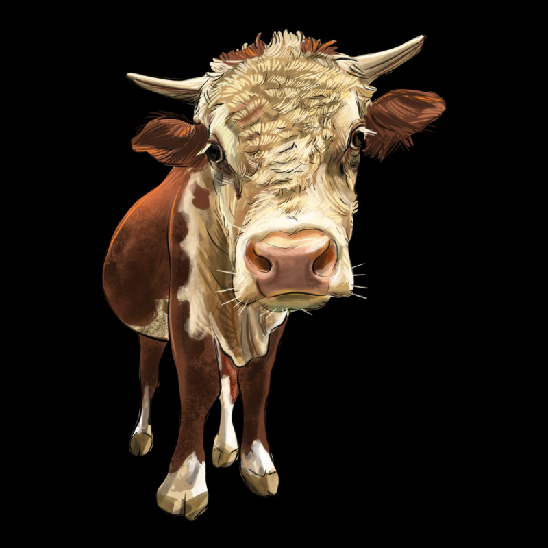 Hereford Heifer Zipper Hoodie by LillyAllenDesigns | Teevron