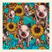 Cute Pig With Patches Seamless Pattern Vintage Tee | Teevron