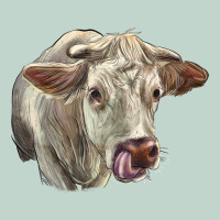 Charolais Cattle Face Zipper Hoodie | Teevron