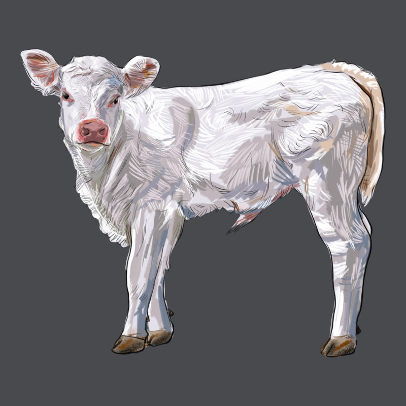 Charolais Calf Zipper Hoodie by LillyAllenDesigns | Teevron