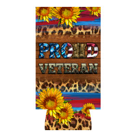 proud veteran 12 oz slim can cooler | Teevron
