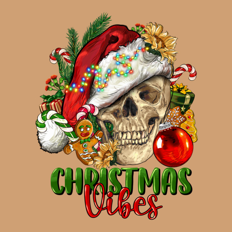 Christmas Vibes Human Skull Vintage Tee by FaDigitalArtStudio | Teevron