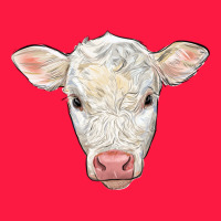 Charolais Calf Face Zipper Hoodie | Teevron