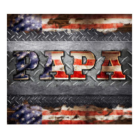 Papa Metal And American Flag Tumbler Premium Tee | Teevron