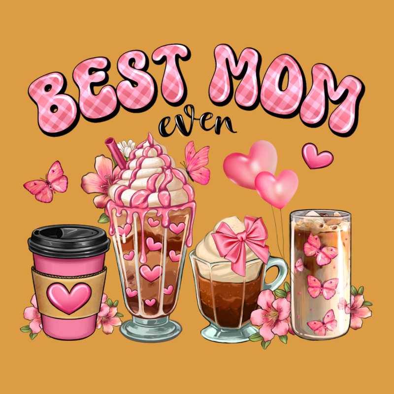 Best Mom Ever Floral Coffee Cups Urban Heavy Tee by JahusDesignShop | Teevron