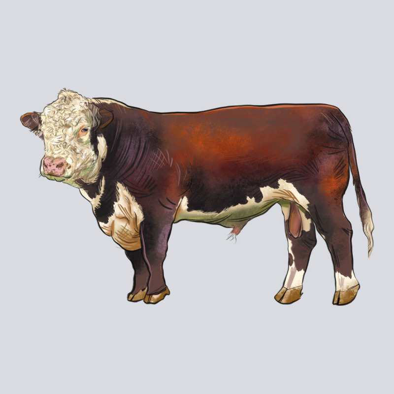 Hereford Bull Zipper Hoodie by LillyAllenDesigns | Teevron