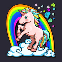 Cute Unicorn With Rainbow Vintage Tee | Teevron
