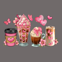 Floral Coffee Cups Urban Heavy Tee | Teevron