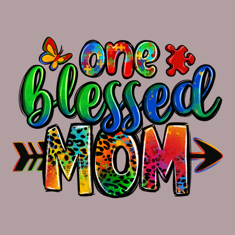 One Blessed Mom Autism Vintage Hoodie by Zillion Design Studio | Teevron