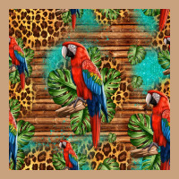Macaw Parrot Seamless Pattern Vintage Tee | Teevron