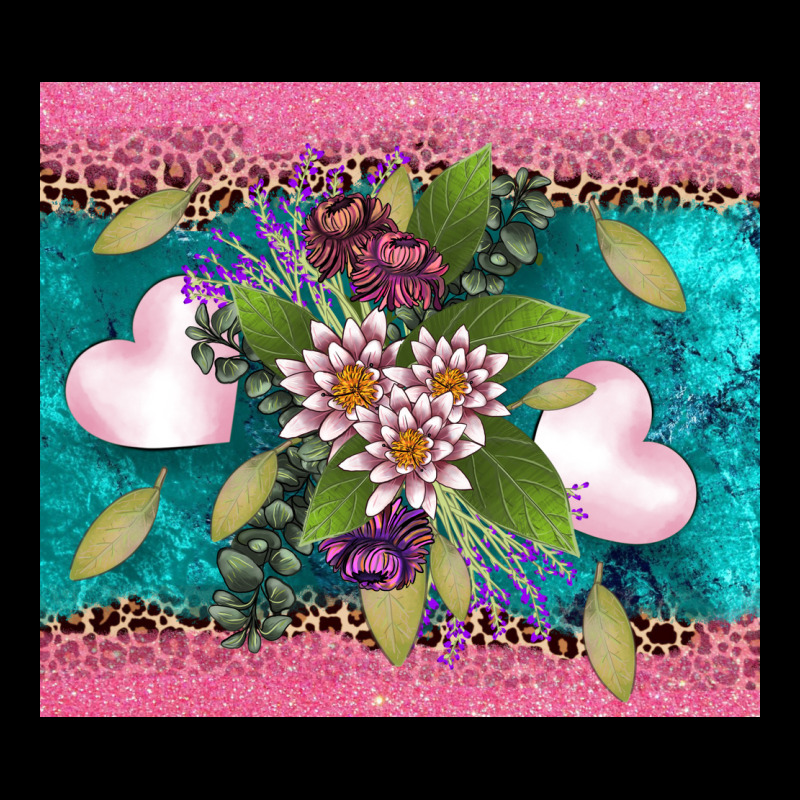V.d Flowers And Hearts Ladies Tee by AdoDesignShop | Teevron