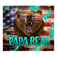 Papa Bear American Flag  Tumbler Premium Tee | Teevron