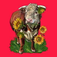 Hereford Bull With Sunflowers Zipper Hoodie | Teevron