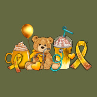 Childhood Cancer Ribbon And Coffee Cups Long Sleeve Tee | Teevron