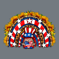 Usa Gnome Sunflower Rainbow Heavyweight Sweatshirt | Teevron