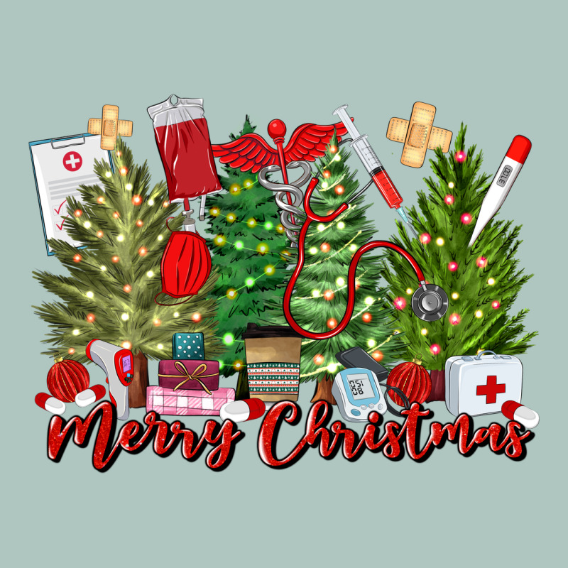 Merry Christmas Nurse Trees Premium Sweatshirt by MaliasSmallBusiness | Teevron