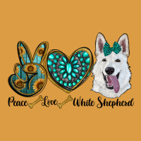 Peace Love White Sepherd Urban Heavy Tee | Teevron