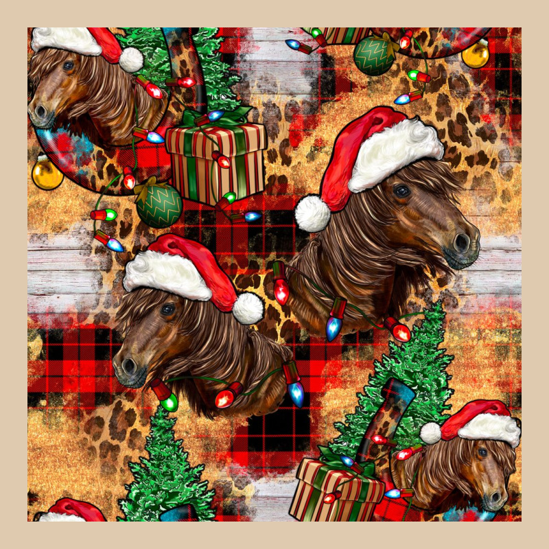 Christmas Horse Leopard Tartan Heavyweight Sweatshirt by FaDigitalArtStudio | Teevron