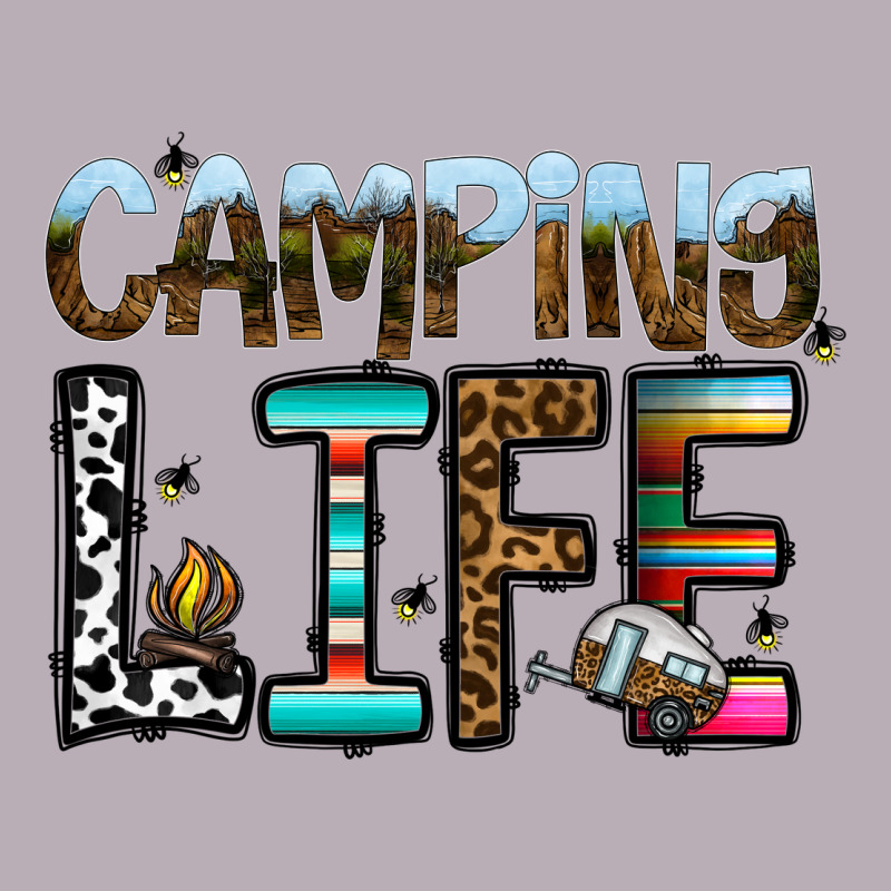 Camping Life Vintage Tee by CowhideDigitalArt | Teevron