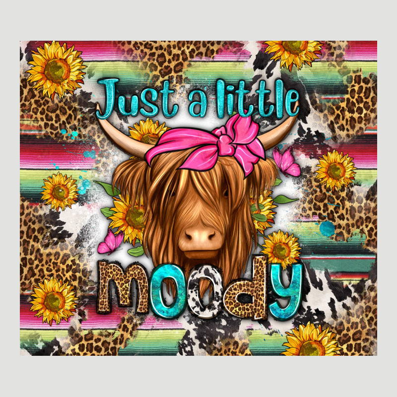 Just A Little Moody Long Haired Cow Classic Tee by Jasminsmagicworld | Teevron