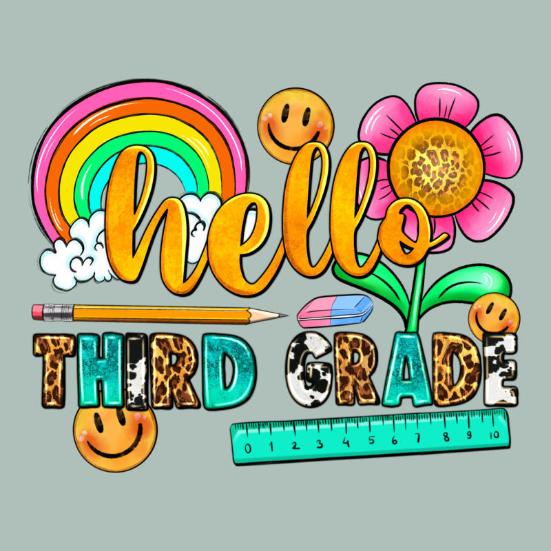 Hello Third Grade Heavyweight Hoodie by NancyCooperArtShop | Teevron