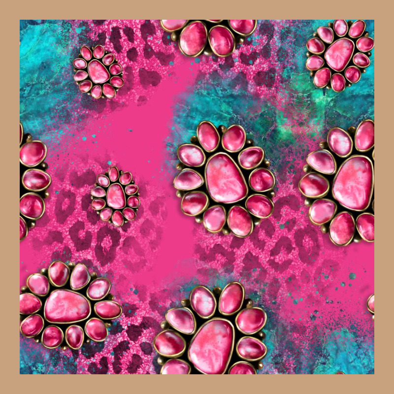 Pink Turquoise Gemstoes Seamless Pattern Vintage Tee by HRA Design Shop | Teevron