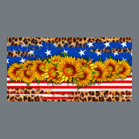 Usa Flag Sunflowers License Plate Heavyweight Sweatshirt | Teevron
