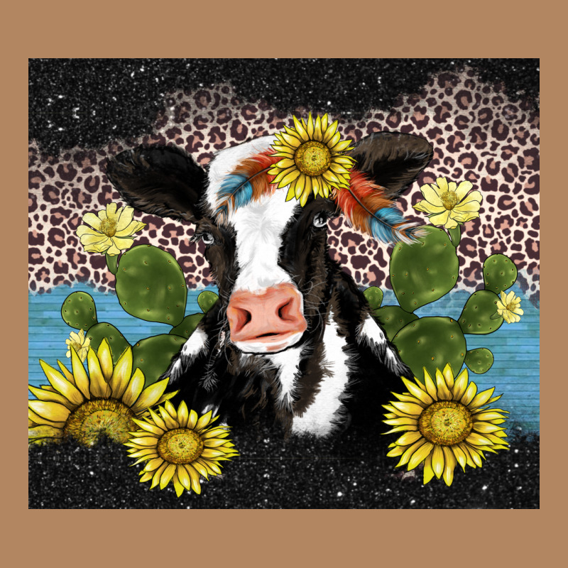 Cow Cactus And Sunflower Long Sleeve Tee by AdoDesignShop | Teevron
