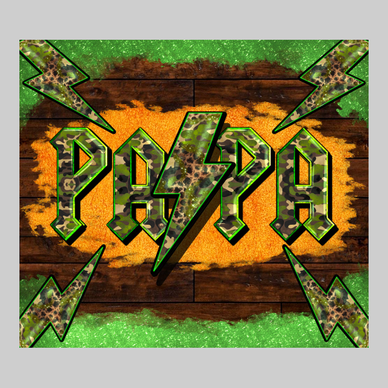 Papa  Lightning Camouflage Premium Tee by BarkalooDesign | Teevron