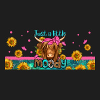 Just A Little Moody Long Haired Cow Classic Tee | Teevron