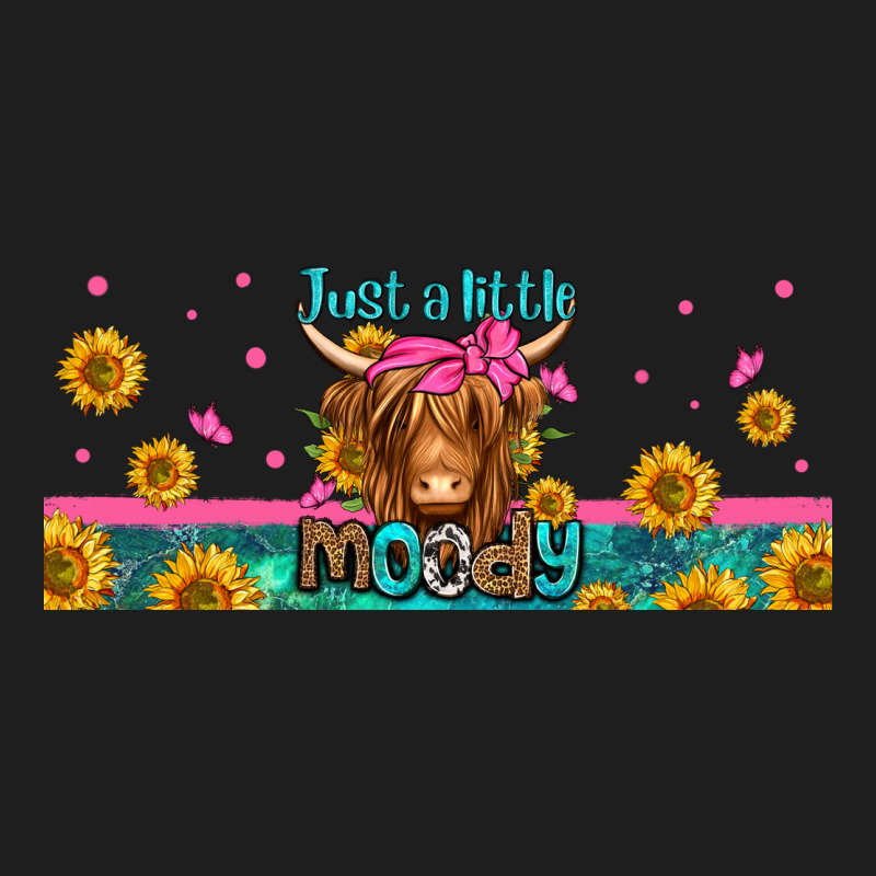 Just A Little Moody Long Haired Cow Classic Tee by Jasminsmagicworld | Teevron