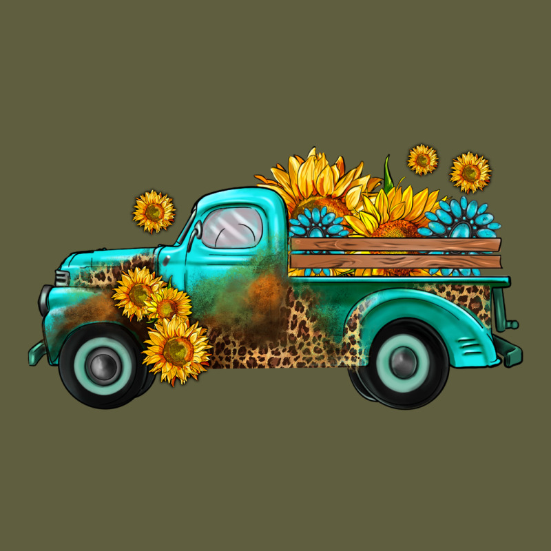 Farm Truck With Sunflower Vintage Tee by HRA Design Shop | Teevron